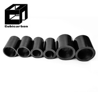 Tubes de grand diamètre 60 mm 100 mm 180 mm 200 mm 220 mm 250 mm Tube en fibre de carbone de grand diamètre personnalisé