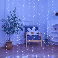Noël fête de mariage intérieur extérieur décoration murale guirlande fée cascade LED rideau lumières meilleure vente marchandises