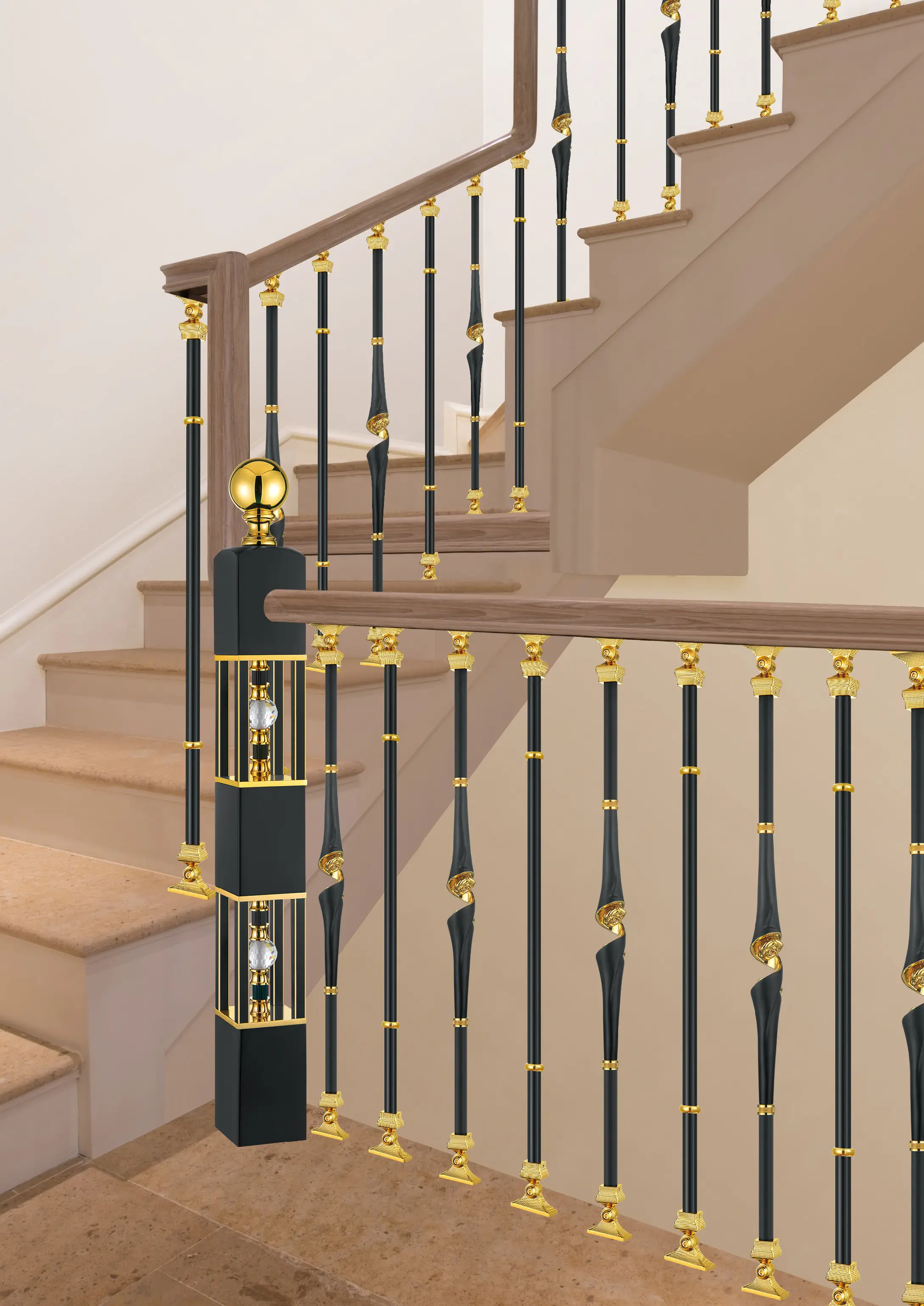 Aluminium Railing Stairs Interior Stair Railing Metal Railing Stair Handrail