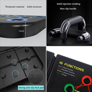 Jstar Set Multifunzione per <span class=keywords><strong>Esercizi</strong></span> Addominali e Push-up, Tavola Pieghevole per Fitness Domestico - Product Image 5