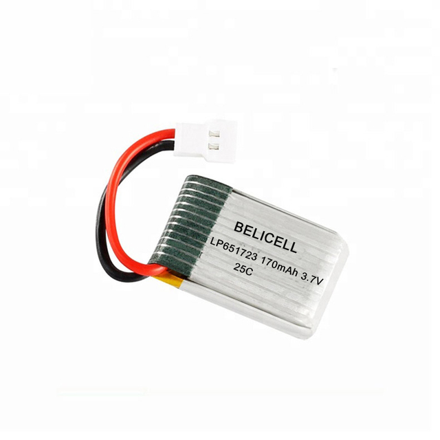 Drones Mini RC Helicopter Lithium Polymer Batteries 651723 3.7v 150mah 170mah Lipo Battery
