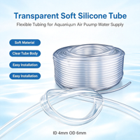 Tuyau en silicone rigide transparent Clscea Aquarium Premium résistant au CO2, service de découpe