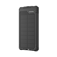 Dernière batterie externe solaire 5000mAh personnalisée en usine Batterie externe compacte PD12W à chargement sécurisé avec écran LED Batterie externe solaire