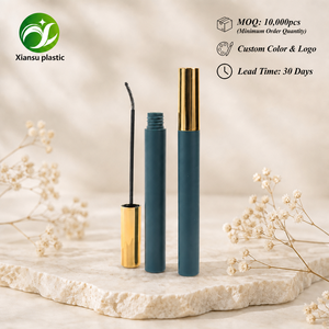 Tubi Vuoti per Mascara di Lusso in Teal Opaco con Tappo Metallico e Scovolino Curvo, Contenitori Cosmetici all'Ingrosso per Brand di Makeup - Product Image 1