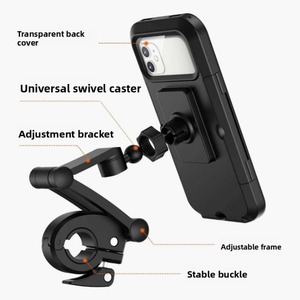 Supporto per <span class=keywords><strong>telefono</strong></span> da <span class=keywords><strong>moto</strong></span>/bici da manubrio, <span class=keywords><strong>custodia</strong></span> impermeabile per iPhone Samsung - Product Image 3