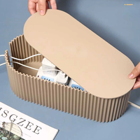 Boîte de rangement de carte de prise nordique, organisateur de fil de câble, boîtier de prise de routeur WiFi sans fil, Bracelet de ligne de données de bureau, étagère de support de prise