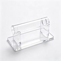 Présentoir de Comptoir Moderne Écologique en Acrylique Transparent Orienté Scène pour Bracelets, Joncs et Montres