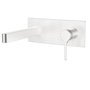 New Design Minimalist Deck Mounted 304 Stainless Steel Brushed Bathroom Faucet Mixer <strong>Taps</strong> - Product Image 3