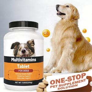 דוגמית חינם של תוסף תזונה לחיות מחמד, טבליות מולטי ויטמין לחיות מחמד, מספקות ויטמינים ומינרלים חיוניים, מולטי ויטמין לכלבים עם MSM - Product Image 1