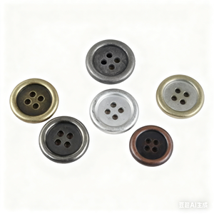 Vintage overhemd retro pak trui vest met zinklegering metalen knopen verweerde look eenvoudig ontwerp - Product Image 2