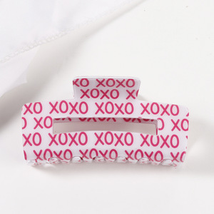 Nuovo arrivo MIAOXIU alfabeto rosa AHC-238 san valentino acetato di plastica 10cm ragazza accessori per capelli dolce e carino - Product Image 3