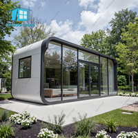 Casa Prefabricada Móvil de Lujo de 20 pies/40 pies, Tipo Cabaña Apple, Tienda Portátil, Práctica Casa Contenedor con Dormitorio