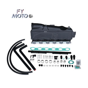 CNC Billet Endtank EVO MAX CORE Siyah Gen <span class=keywords><strong>2</strong></span> B58 Şarj Hava Soğutucu Emme Manifoldu BMW M340i B58 G20 G29 Supra A90 3.0T 2020+ için - Product Image 2