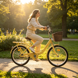 Vélo pour enfants de 20 pouces pour les enfants de 6 à 12 ans, chambre à air en butyl, manivelle électro-plaquée, utilisation urbaine sécurisée - Product Image 1