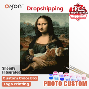 ORFON Pintura por Números, <span class=keywords><strong>Cuadros</strong></span> <span class=keywords><strong>Famosos</strong></span>, Pintura al Óleo DIY por Números sobre Lienzo, Pintura por Números Moderna <span class=keywords><strong>para</strong></span> Adultos - Product Image 1