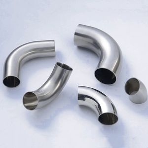 공장 맞춤형 위생 식품 학년 유압 304 스테인레스 스틸 용접 팔꿈치 피팅 절단 맞춤형 크기 공학 - Product Image 2