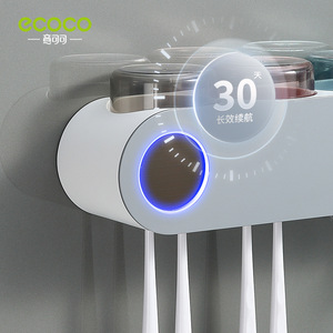 Ecoco Toothbrush Holder With Uv Sterilization Electric Toothbrush And Mouthwash Cup Holder - Product Image 4
