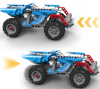 Ensemble de blocs de construction de voitures de course technologiques modernes pour enfants, 9 formes transformables, modèle de voiture à assembler soi-même, pour la course et l'ingénierie
