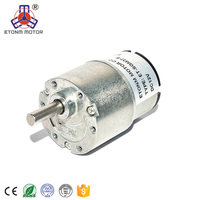 Motor DC Gearbox Profesional 1.5v 14.4v 12v 37mm untuk BBQ, Motor Torsi Tinggi Rpm Rendah 750rpm
