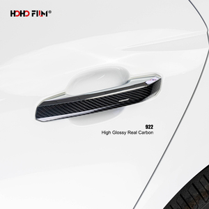 HOHOFILM Rollo de Vinilo <span class=keywords><strong>Adhesivo</strong></span> para Automóviles de 1.52x16m, Color Negro, con Liberación de Burbujas, Autoadhesivo, <span class=keywords><strong>Fibra</strong></span> de <span class=keywords><strong>Carbono</strong></span> 6D, Acabado Brillante - Product Image 4