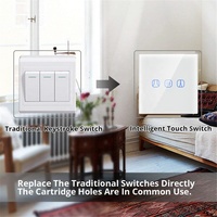 Interrupteur intelligent pour rideaux, volets et garage, compatible avec l'application TUYA, Alexa, contrôle vocal, automatisation de la maison intelligente, WiFi, Zigbee, tactile