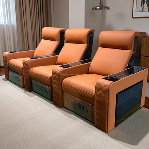 Sofá reclinable de <span class=keywords><strong>cine</strong></span> eléctrico para el hogar de lujo, silla de <span class=keywords><strong>Cine</strong></span> de cuero genuino para dormitorio, sillones De <span class=keywords><strong>cine</strong></span> - Product Image 3