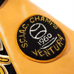 OEM LOGOTIPO Personalizado Ropa Deportiva Bordado Casual Béisbol Vintage Letterman Varsity Tallas Grandes Chaquetas para Hombres - Product Image 4