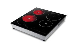 Table de cuisson à induction en céramique multifonctionnelle avec 4 zones, moderne et infrarouge pour la maison et l'hôtellerie, induction et infrarouge modernes - Product Image 4