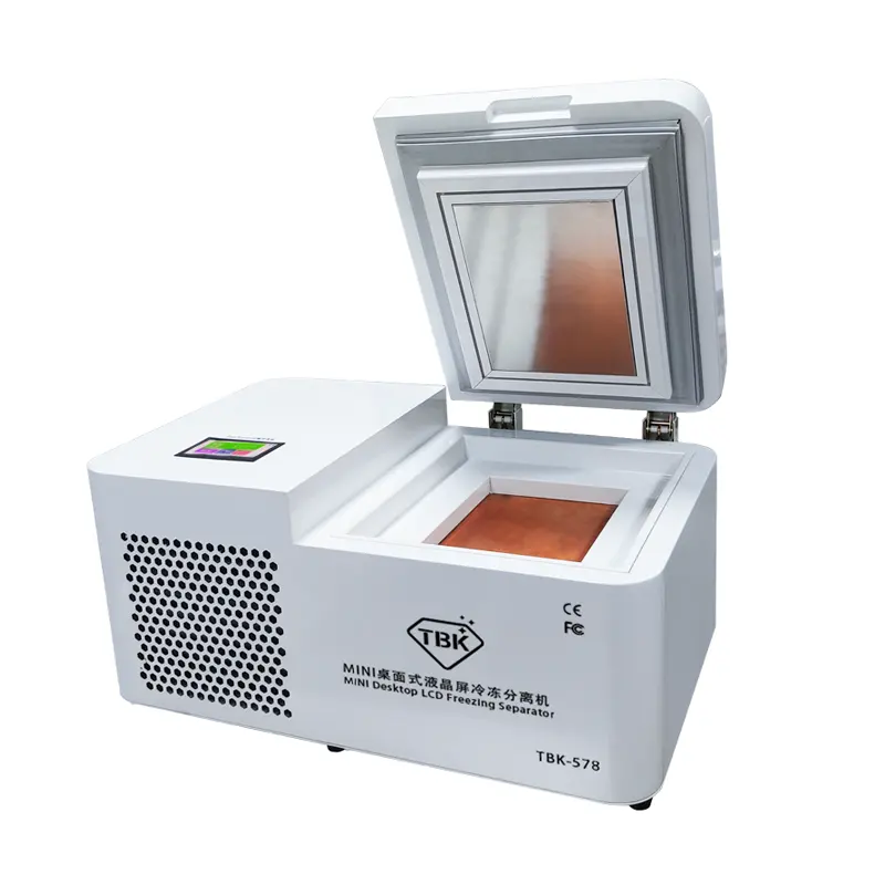 Mini máquina separadora de congelamento, tbk 578 lcd desktop máquina para samsung s8/s9/s10 edge máquina de reparo da tela 800w