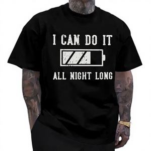 T-shirt unisexe amusant à motif graphique, essentiels vestimentaires pour hommes, motif de personnage, cadeau pour la fête des pères, fabriqué aux États-Unis, modèle - Product Image 1