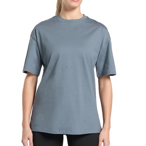 T-shirt pour femme en coton pur personnalisable à manches courtes pour l'été, coupe ajustée et ample - Product Image 1