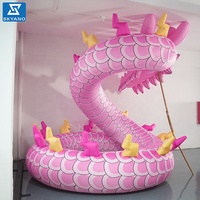 Sculpture de dragon gonflable personnalisée sculpture de publicité commerciale art décoratif
