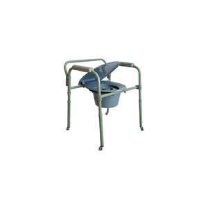 Chaise de toilette premium à roulettes – Chaise de toilette pour hôpital et domicile, roulement fluide, légère, durable, confortable - Product Image 2