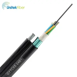 Figure 8 Fiber Optic Cable GYTC8S53 Double Jacket Armoured Fiber Cables Overhead Aerial Fiber Optic Adss Stranded Cables