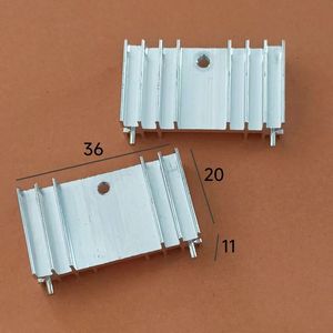 Dissipateur thermique en aluminium Yixing Electronics 36x11x20mm pour le refroidissement des transistors MOSFET SCR TO220 - Product Image 1