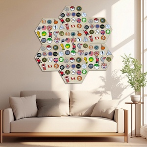 Support mural en bois miniature DIY personnalisé pour tees de golf, marqueurs de balle, chapeaux de golf et gants - Product Image 1