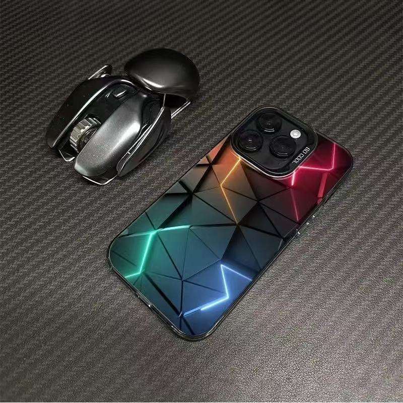 Couleur argent coquille-noir-diamant grand carré der567