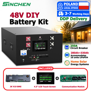 ชุดกล่องแบตเตอรี่ V19 200A BMS 48V 51.2V กล่อง Lifepo4 15kWh 280Ah กล่องแบตเตอรี่กล่องเปล่าชุด DIY สำหรับ ESS rakku - Product Image 1