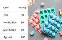 Moule en silicone marin à 16 cavités, forme coquillage, étoile de mer, conque, pour bonbons, chocolat, pudding, décoration de gâteaux, pâtisserie