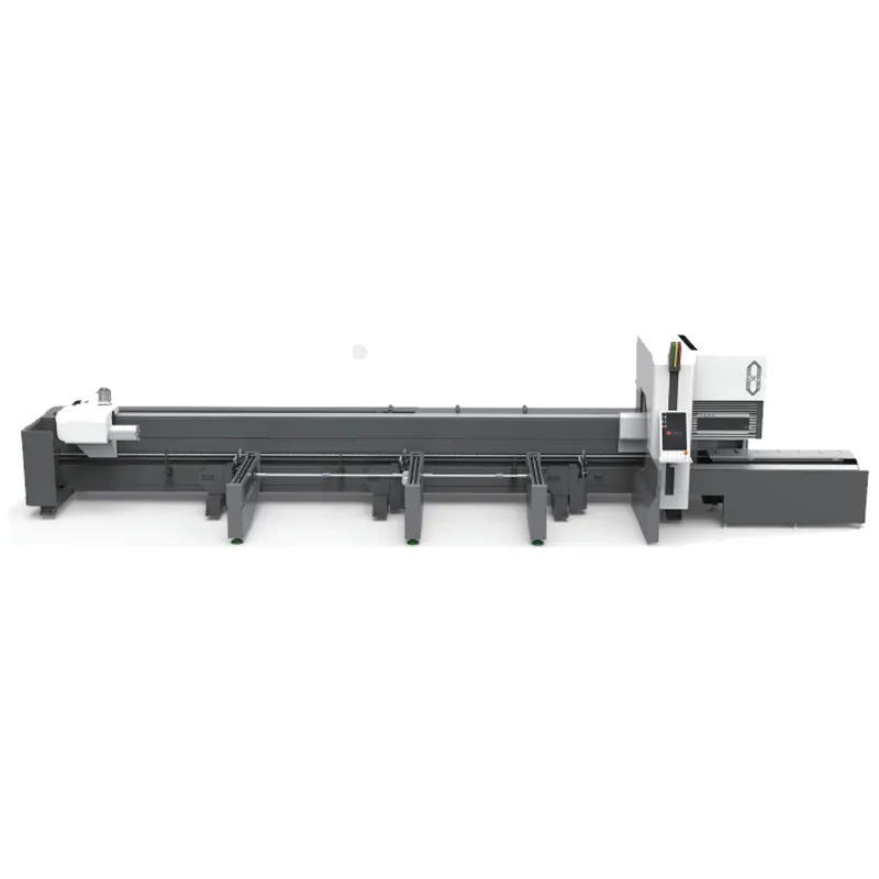 EP manufacturer aluminum alloy steel tube laser cut three-chuck zero tailings laser pipe cutting machine