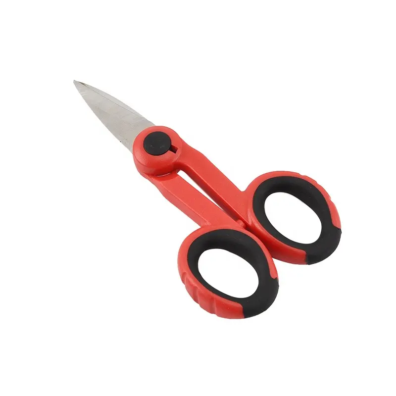 Multifunction Steel Electrician Scissors Cutting Cable Shear Wire Cutter with Comfortable Grip