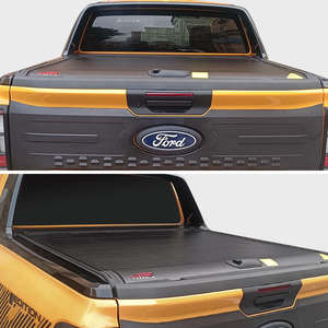 Couvercle manuel en aluminium de tonneau de camion Couvercle de rouleau de lit de ramassage automatique électrique Ford Ranger Verrouillage antivol étanche - Product Image 3