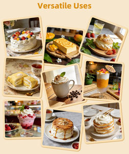 Poudre de crème fouettée à l'apparence blanche, riche en texture, parfumée et soyeuse, personnalisée en usine, avec certification Halal - Product Image 4