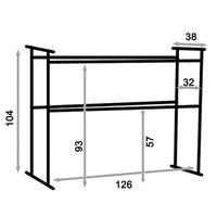 Support Audio Mobile réglable de 4 pieds, barre d'éclairage pour Table DJ