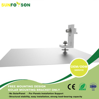 Perlengkapan Pemasangan Atap Sirap untuk Panel Surya PV, Struktur Pemasangan Atap Aluminium Grosir