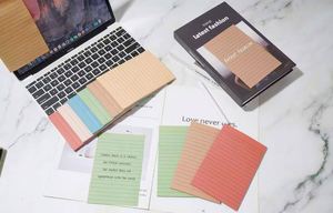 Vintage Style Multicolor Lined Sticky Notes (4x6 Inches) 45 Sheets Per Color Decorative Self-adhesive <b>Memo</b> <b>Pads</b> - Product Image 6