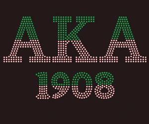 <span class=keywords><strong>AKA</strong></span> Sorority Rhinestone Transfer <span class=keywords><strong>Iron</strong></span> <span class=keywords><strong>on</strong></span> pour Alpha kappa T Shirt Shoes <span class=keywords><strong>AKA</strong></span> 1908 Design - Product Image 3