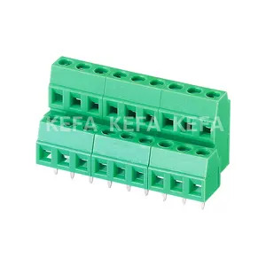 KF128A-3.5/3.81 bloco terminal conector com parafuso em 2 linhas