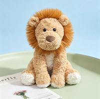 Peluches personnalisées mignonnes de lion, éléphant et renard, de la série Zoo, fabriquées par le fabricant, jouets en peluche