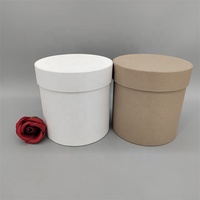 Ventes chaudes - Boîte à fleurs ronde spéciale pour fleuristes, en carton recyclé gaufré, pour bouquet de fleurs